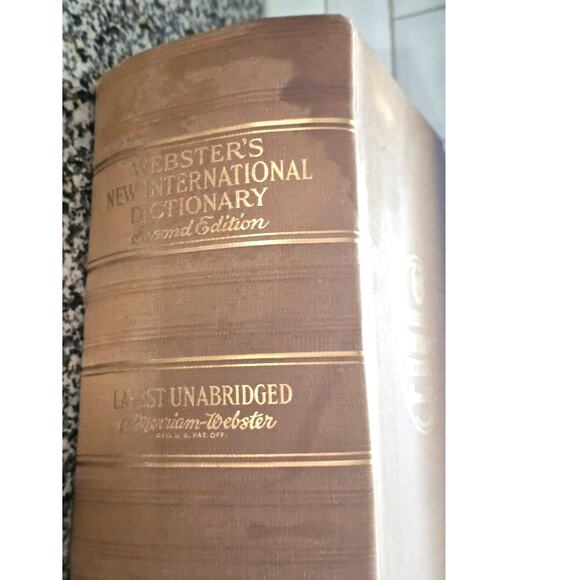 1956 Webster's New International Dictionary - Picture 13 of 13